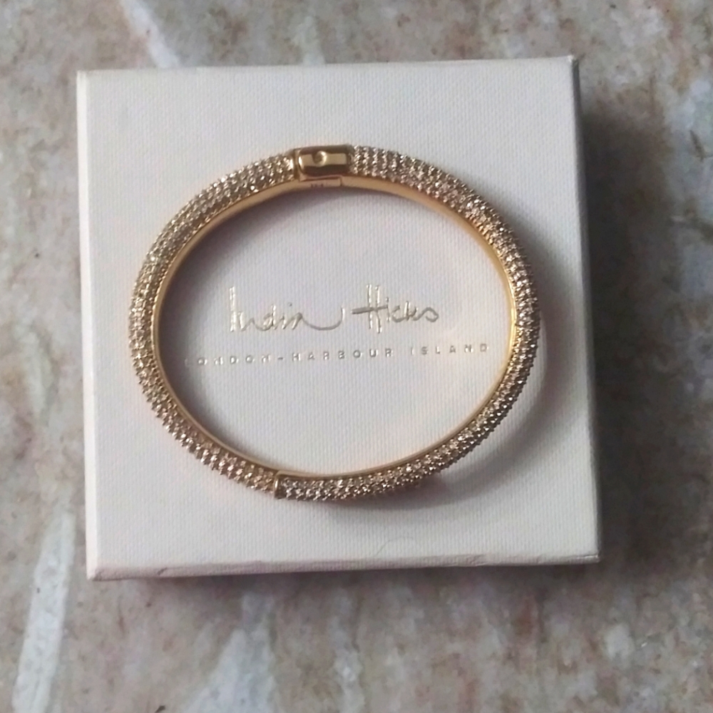 India Hicks Gold Jewel Studded Bangle